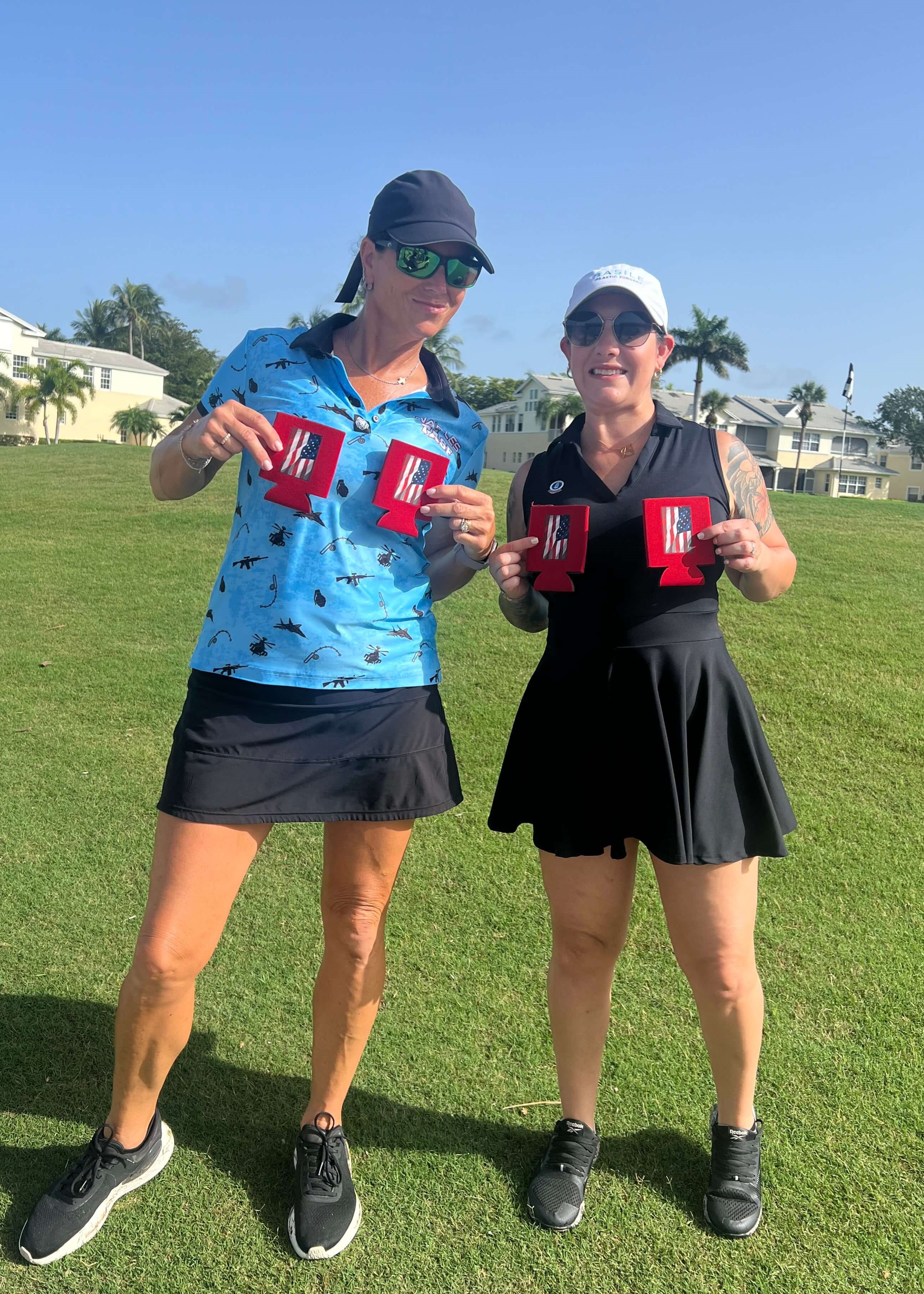 Having fun with the Golfers!