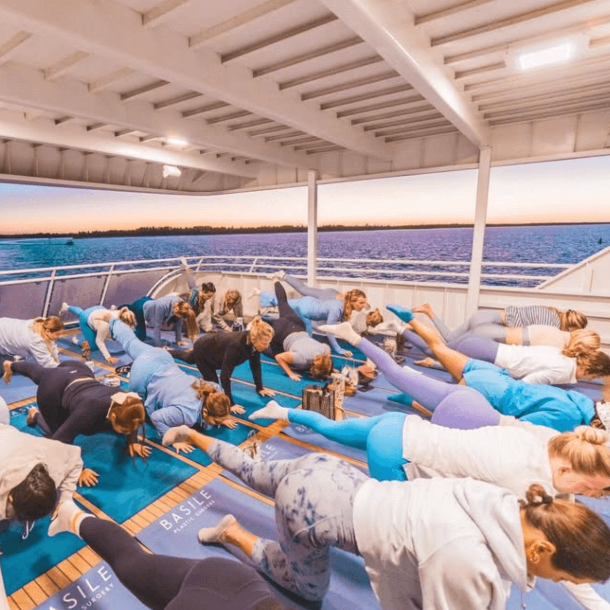 Lower deck Pilates Class